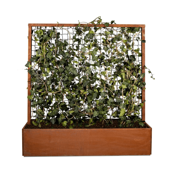 Land Modern - Plantekasse med espalier i Corten - 120 cm