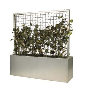 Land Modern - Plantekasse med espalier i galvaniseret stål - 180 cm