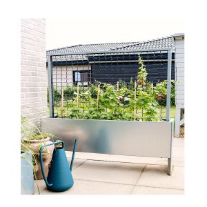 Land Modern Slim Plantekasse med espalier, galvaniseret - 180 cm