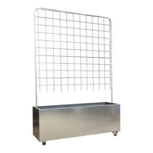 Plantekasse galva m/espalier 120 x 40 x 40 cm