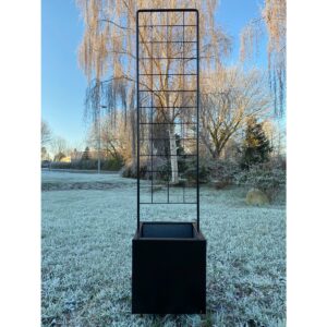 Sort plantekasse m/ espalier - 40 x 40 x 40 cm
